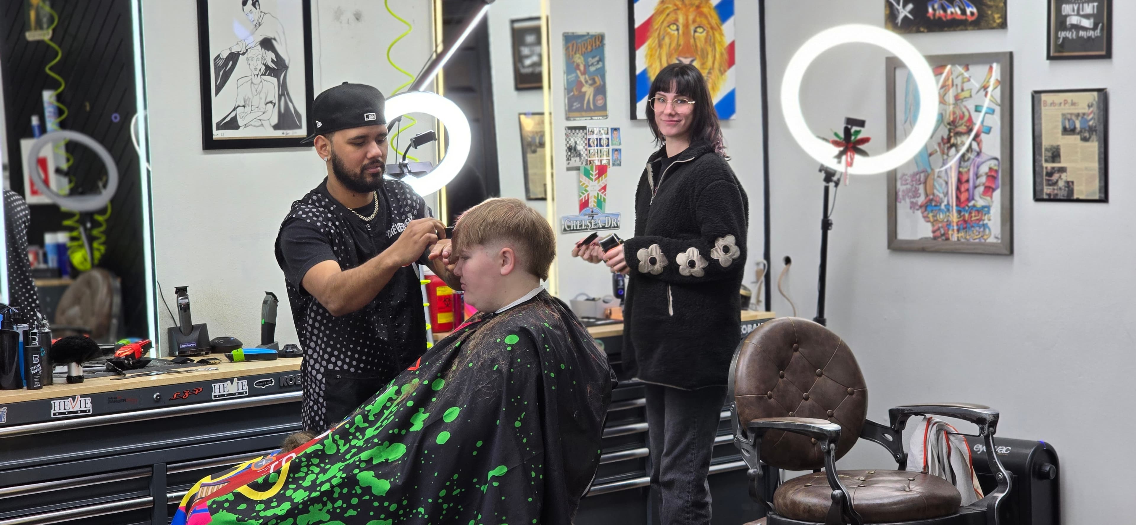 Forever Faded barber at work
